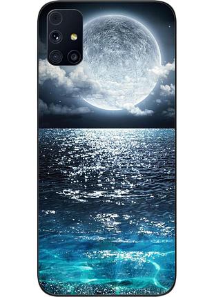 Чехол силиконовый для samsung m31s galaxy m317f с картинкой луна