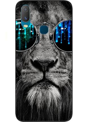 Чехол силиконовый для vivo y11 с картинкой лев