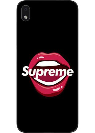 Силиконовый чехол для samsung galaxy a01 core a013f с картинкой губы supreme