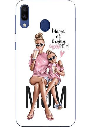Бампер силиконовый чехол для samsung galaxy a40 2019 a405f с картинкой мама