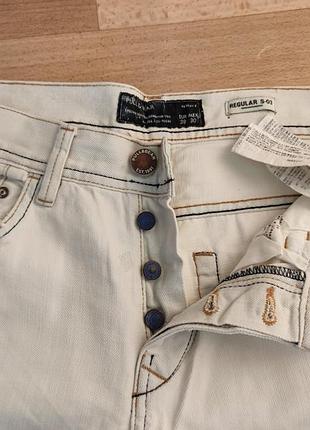 Стильные молочные джинсы pull &amp; bear 2