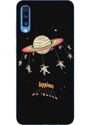 Силиконовый чехол бампер для samsung a70 2019 galaxy a705f с картинкой карусель