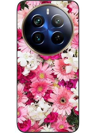 Силиконовый чехол бампер epik для realme 12 pro с картинкой нежные цветы