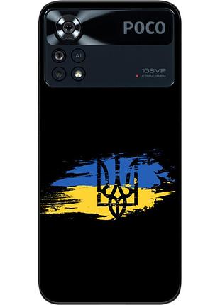 Силіконовий чохол epik для xiaomi poco x4 pro 5g з картинкою герб