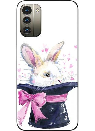 Чехол силиконовый epik для nokia g11 с картинкой кролик