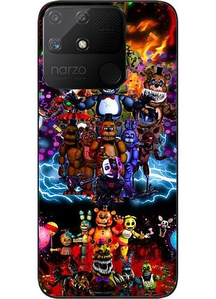 Силиконовый чехол epik для realme narzo 50a с картинкой битва аниматроников