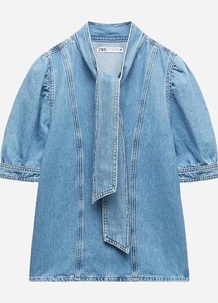 Zara джинсовая рубашка
