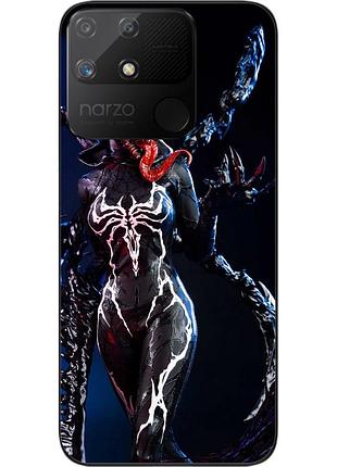 Силиконовый чехол epik для realme narzo 50a с картинкой леди веном