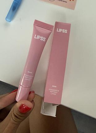 Lipss rose ceramides & peptides lipper, 8 мл