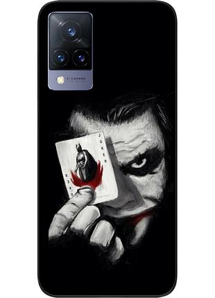 Силиконовый чехол epik для vivo v21 с картинкой джокер с картой