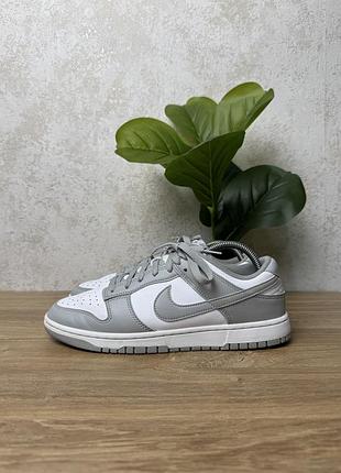 Чоловічі кросівки nike dunk low grey fog розмір 42