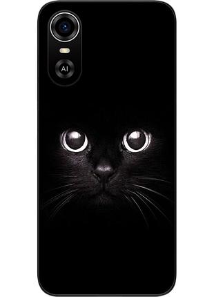 Силиконовый чехол для zte blade a31 plus с картинкой мордочка