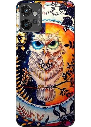Оригинальный чехол epik для motorola moto g32 с картинкой сова