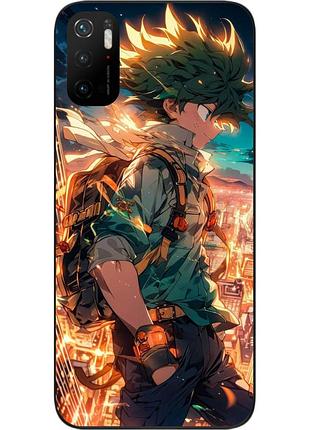 Силиконовый чехол epik для xiaomi poco m3 pro с картинкой my hero academia deku