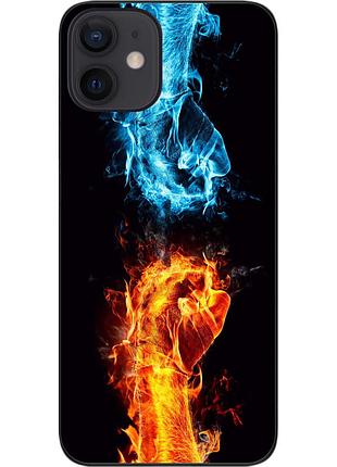 Силиконовый чехол epik для iphone 12 mini с картинкой сопротивление