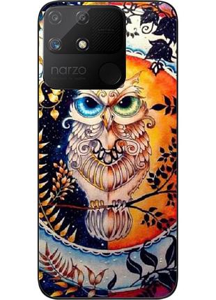 Оригінальний чохол epik для realme narzo 50a з картинкою сова
