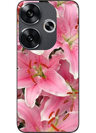 Силіконовий чохол epik для xiaomi poco f6 з картинкою лілії