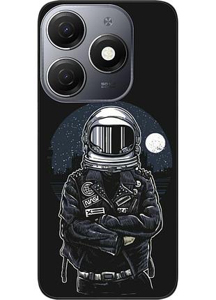 Силиконовый чехол бампер epik для tecno spark 20 (kj5n) с картинкой космонавт и луна