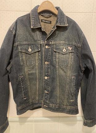 Джинсова куртка navyboot, розмір l-xl, бавовна 100%