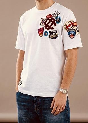 Футболка dsquared 2 icon patch - white нюанс 3