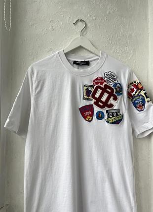 Футболка dsquared 2 icon patch - white нюанс 5