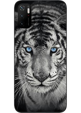 Чохол силіконовий для xiaomi poco m3 pro з картинкою тигр