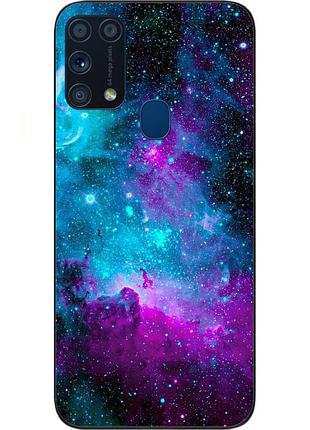 Силіконовий чохол для samsung m31 galaxy m315f з картинкою космос