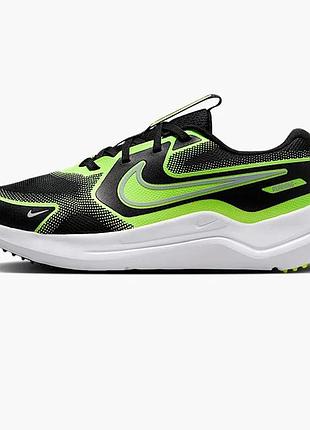 Кроссовки nike cosmic runner, салатовые кроссовки nike, черные кроссовки, салатові кросівки