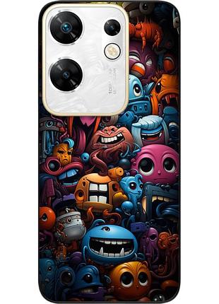 Силиконовый чехол бампер epik для infinix zero 30 4g с картинкой монстрики