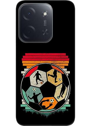 Силиконовый чехол epik для xiaomi poco c85 с принтом ретро футбол