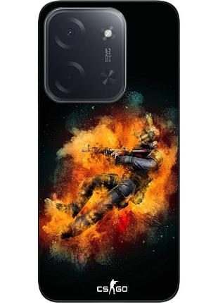 Силиконовый чехол epik для xiaomi poco c85 с принтом контр страйк