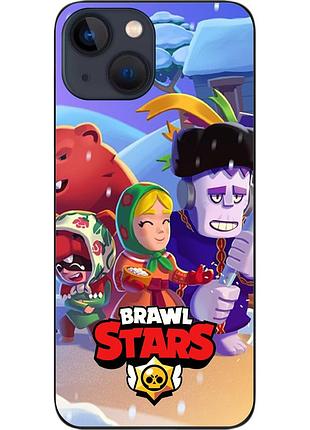Чехол силиконовый epik для iphone 13 mini с картинкой бравл крутые бойцы