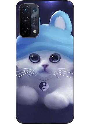 Бампер силиконовый чехол epik для oppo a54 5g с картинкой котик