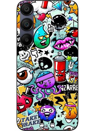 Силіконовий чохол epik для samsung a15 galaxy a155f з картинкою стикери