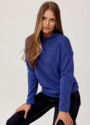 Кофта женская синяя sm015-5-53, sunwear осень-зима 50, xl