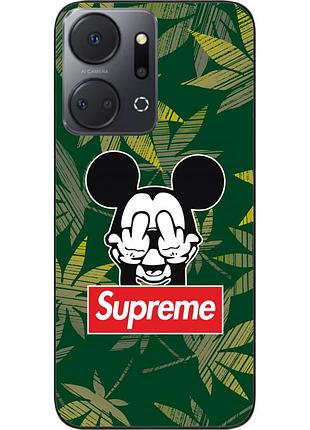 Силиконовый чехол epik для honor x7a с картинкой микки supreme