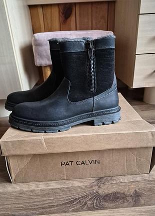 Сапожки мужские. pat calvin. кожа. 42р.