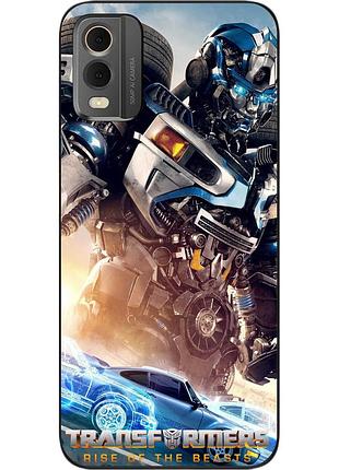 Силиконовый чехол epik для nokia c32 с картинкой мираж трансформеры