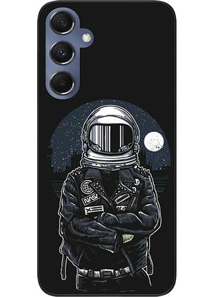 Силиконовый чехол бампер epik для samsung galaxy m34 5g с картинкой космонавт и луна