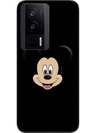 Силиконовый чехол epik для xiaomi poco f5 pro с картинкой микки