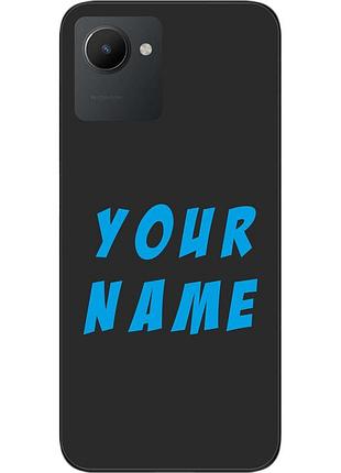 Саме чохол epik для realme c30 бампер із ім'ям друк на чохлі