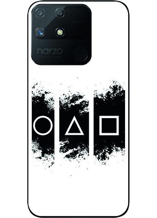 Силиконовый чехол epik для realme narzo 50a с картинкой игра в кальмара логотип