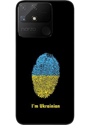 Силіконовий чохол epik для realme narzo 50a з картинкою відбиток