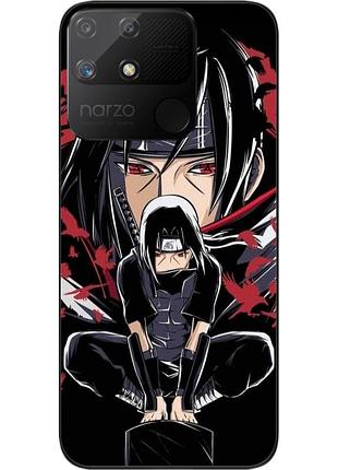 Силиконовый чехол epik для realme narzo 50a с картинкой аниме итати утиха