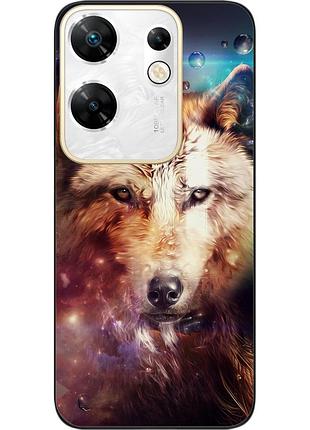 Силиконовый чехол epik для infinix zero 30 4g с картинкой космический волк