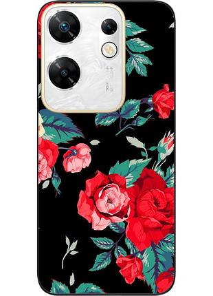 Силиконовый чехол бампер epik для infinix zero 30 4g с картинкой розы