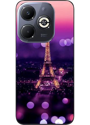 Силиконовый чехол epik для infinix smart 8 plus (x6526) с картинкой париж ночью