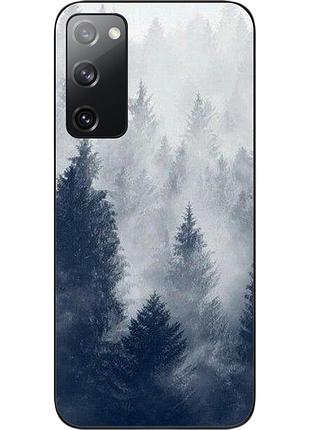 Силіконовий чохол бампер epik для samsung galaxy s20 fe з картинкою ліс