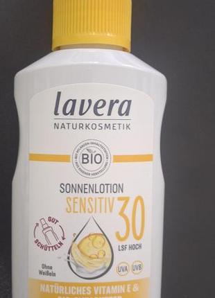 Spf30 солнцезащитный лосьон для чувствительной кожи от lavera