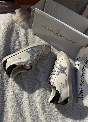 Кросівки golden goose superstar silver 🤍